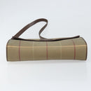 Burberrys Nova Check Shoulder Bag Canvas Beige Gold Auth bs33287-9