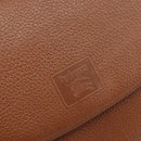 Burberrys Shoulder Bag Leather Brown Gold Auth bs33288-17