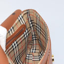 Burberrys Shoulder Bag Leather Brown Gold Auth bs33288-18