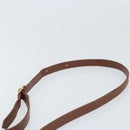 Burberrys Shoulder Bag Leather Brown Gold Auth bs33288-8