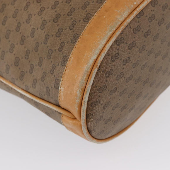 GUCCI Micro GG Supreme Shoulder Bag PVC Beige Gold 001 084 4793 Auth bs33290