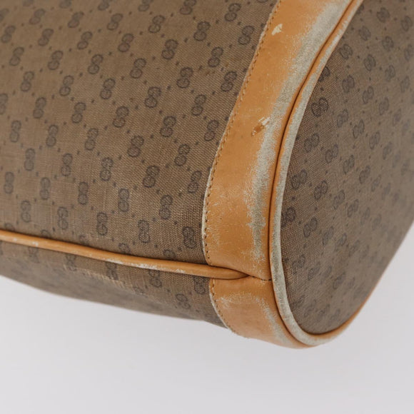 GUCCI Micro GG Supreme Shoulder Bag PVC Beige Gold 001 084 4793 Auth bs33290