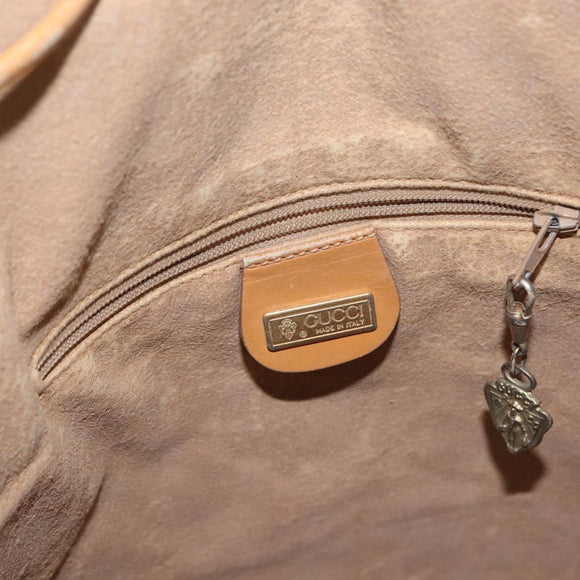 GUCCI Micro GG Supreme Shoulder Bag PVC Beige Gold 001 084 4793 Auth bs33290