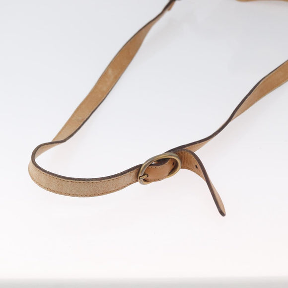 GUCCI Micro GG Supreme Shoulder Bag PVC Beige Gold 001 084 4793 Auth bs33290