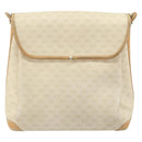 GUCCI Micro GG Supreme Shoulder Bag PVC White Gold Auth bs33291-2