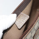GUCCI GG Plus Supreme Clutch Bag PVC Beige Gold Auth bs33292-14