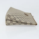 GUCCI GG Plus Supreme Clutch Bag PVC Beige Gold Auth bs33292-4