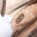 GUCCI GG Plus Supreme Shoulder Bag PVC Beige Gold Auth bs33293-16