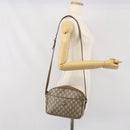 GUCCI GG Plus Supreme Shoulder Bag PVC Beige Gold Auth bs33293-23