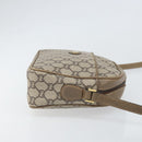 GUCCI GG Plus Supreme Shoulder Bag PVC Beige Gold Auth bs33293-4