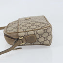 GUCCI GG Plus Supreme Shoulder Bag PVC Beige Gold Auth bs33293-5