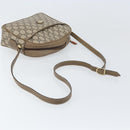 GUCCI GG Plus Supreme Shoulder Bag PVC Beige Gold Auth bs33293-7
