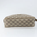 GUCCI GG Plus Supreme Shoulder Bag PVC Beige Gold Auth bs33293-9