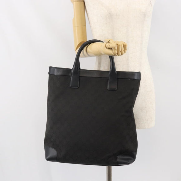 GUCCI GG Canvas Handtas Zwart 002 1121 Auth bs33294
