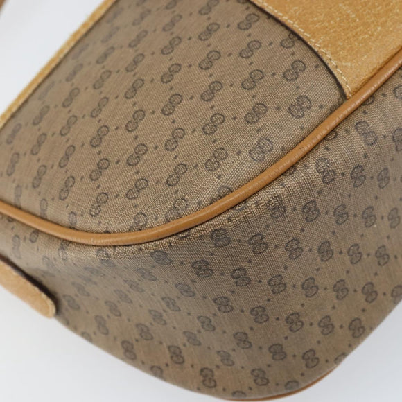 GUCCI Micro GG Supreme Web Sherry Line Bag PVC Beige Gold 89 02 032 Auth bs33296