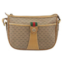 GUCCI Micro GG Supreme Web Sherry Line Bag PVC Beige Gold 89 02 032 Auth bs33296-13
