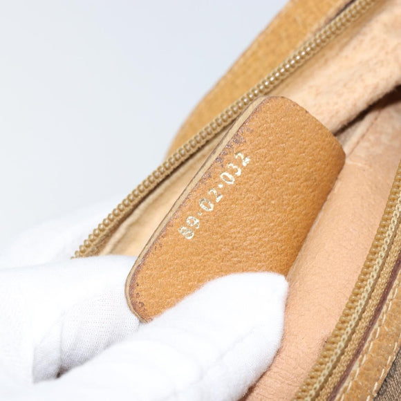 GUCCI Micro GG Supreme Web Sherry Line Bag PVC Beige Gold 89 02 032 Auth bs33296