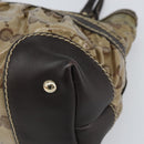 GUCCI GG Crystal Tote Bag Coated Canvas Gold Beige 223964 Auth bs33297-9