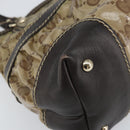 GUCCI GG Crystal Tote Bag Coated Canvas Gold Beige 223964 Auth bs33297-14