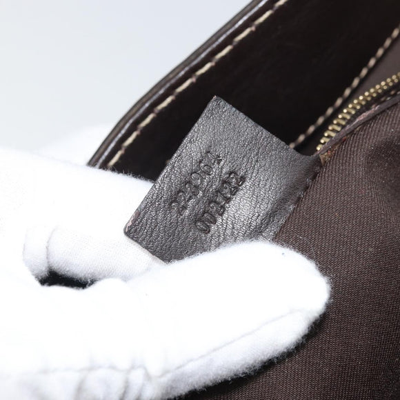 GUCCI GG Crystal Tote Bag Coated Canvas Gold Beige 223964 Auth bs33297