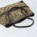 GUCCI GG Crystal Tote Bag Coated Canvas Gold Beige 223964 Auth bs33297-6