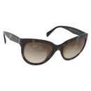 PRADA Sunglasses plastic Brown Auth bs33301-1