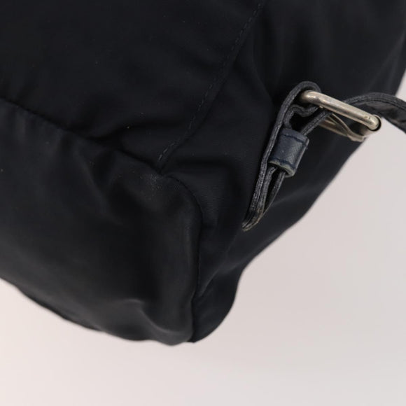 PRADA Backpack Nylon Navy Silver Auth bs33304