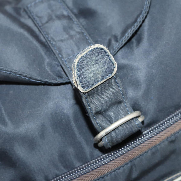 PRADA Backpack Nylon Navy Silver Auth bs33304