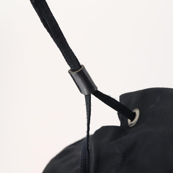 PRADA Backpack Nylon Navy Silver Auth bs33304