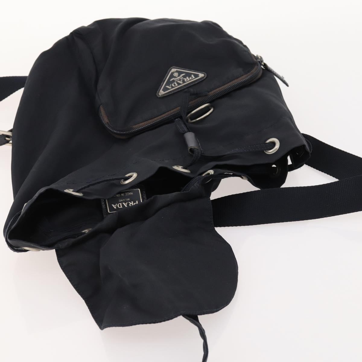PRADA Backpack Nylon Navy Silver Auth bs33304 PRADA Rucksack Nylon Marineblau Silber Auth bs33304 | Brand  main image 4