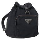 PRADA Backpack Nylon Navy Silver Auth bs33304-1
