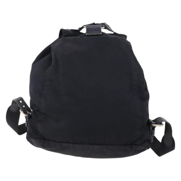 PRADA Backpack Nylon Navy Silver Auth bs33304