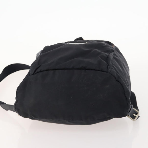 PRADA Backpack Nylon Navy Silver Auth bs33304