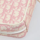 Christian Dior Trotter Canvas Pouch PVC Pink Silver Auth bs33307-10