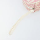 Christian Dior Trotter Canvas Pouch PVC Pink Silver Auth bs33307-12