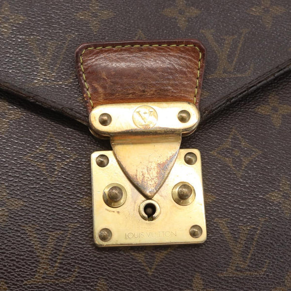 LOUIS VUITTON Monogram Serviette Conseiller Briefcase M53331 LV Auth bs33308