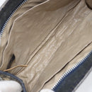 Christian Dior Trotter Canvas Clutch Bag Marineblau Silber Auth bs33309-11