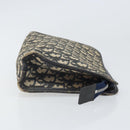 Christian Dior Trotter Canvas Clutch Bag Marineblau Silber Auth bs33309-3