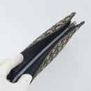 Christian Dior Trotter Canvas Clutch Bag Marineblau Silber Auth bs33309-5
