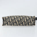 Christian Dior Trotter Canvas Clutch Bag Marineblau Silber Auth bs33309-6