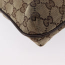 GUCCI GG Canvas Umhängetasche Beige Silber 122793 Auth bs33310-12