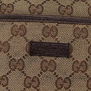 GUCCI GG Canvas Umhängetasche Beige Silber 122793 Auth bs33310-14