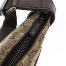 GUCCI GG Canvas Umhängetasche Beige Silber 122793 Auth bs33310-15