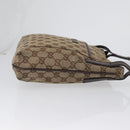 GUCCI GG Canvas Umhängetasche Beige Silber 122793 Auth bs33310-4