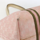 GUCCI GG Canvas Sherry Line Tote Bag Pink Gold 139260 Auth bs33311-14