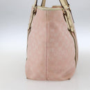 GUCCI GG Canvas Sherry Line Tote Bag Pink Gold 139260 Auth bs33311-4