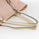 GUCCI GG Canvas Sherry Line Tote Bag Pink Gold 139260 Auth bs33311-7