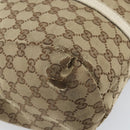 GUCCI GG Canvas Handtasche Web Sherry Line Beige Gold 211935 Auth bs33313-15