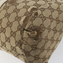 GUCCI GG Canvas Handtasche Web Sherry Line Beige Gold 211935 Auth bs33313-16
