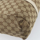 GUCCI GG Canvas Handtasche Web Sherry Line Beige Gold 211935 Auth bs33313-17